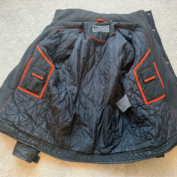 Marc New York Black Coat with Orange Trim - Picture 6 of 8